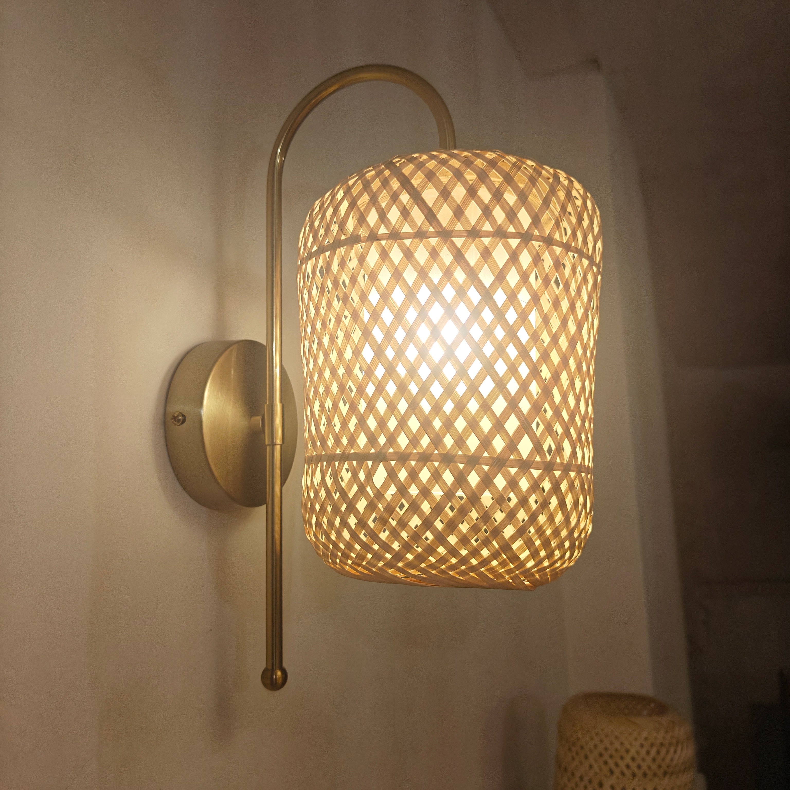 Cylandrisk væglampe